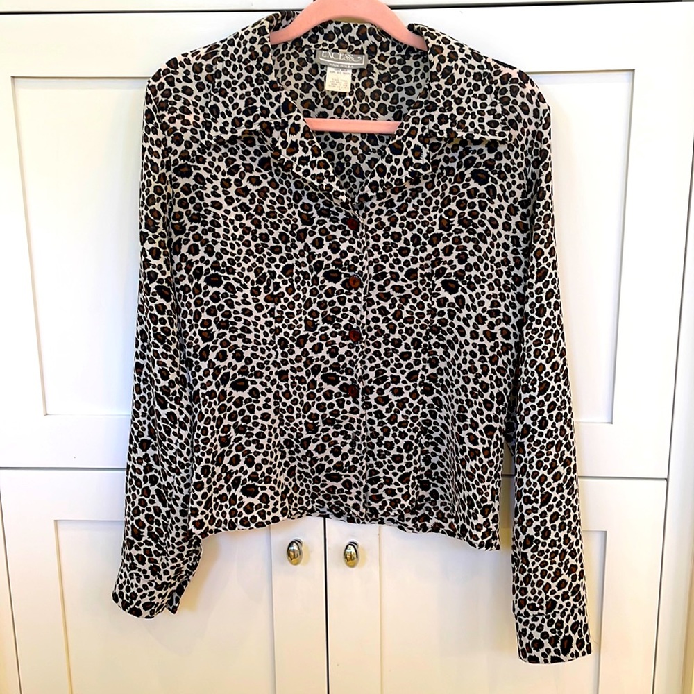 Adorable Cheetah Print Blouse